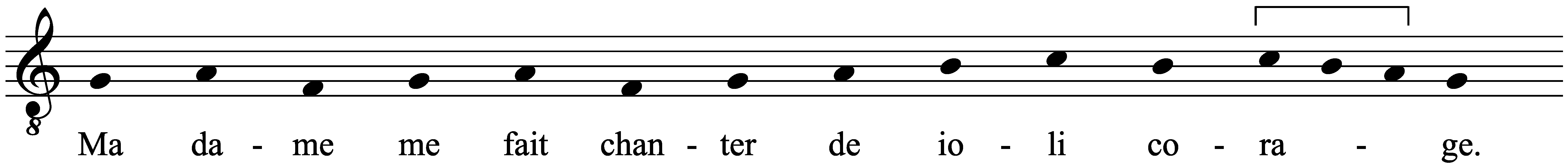 Work musical notation